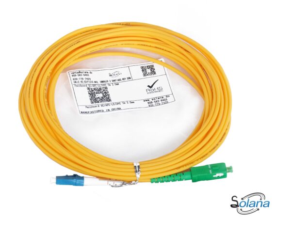 Patchcord SC/APC-LC/UPC, 7 metros | Código 290