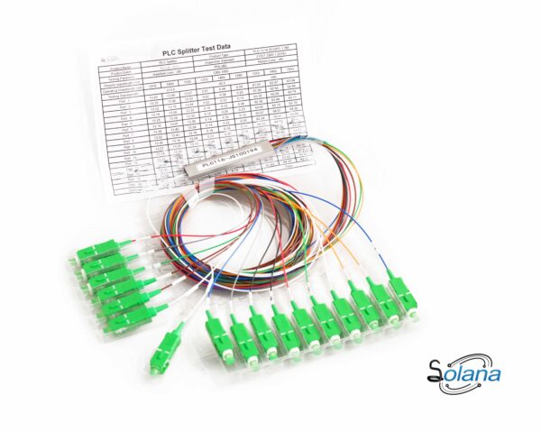Mini Type 1-16 PLC Splitter con conector SC/APC | Código 250
