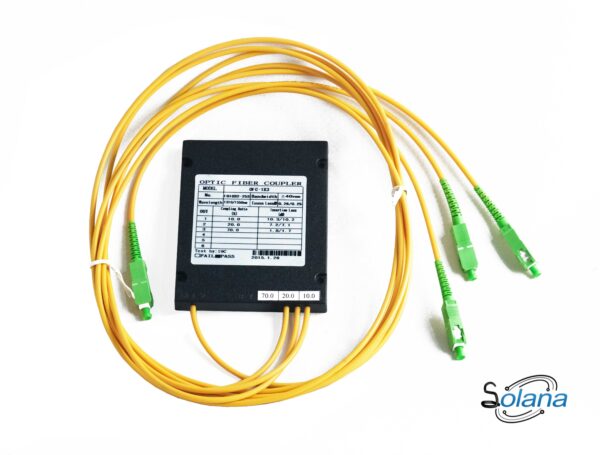 Splitter Óptico 3-Way 10/20/70 Conectorizado | Código 118